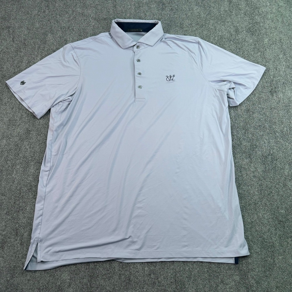 Greyson Polo Shirt Mens‎ XL Lavender Westmoor Country Club Golf Nylon Stretch